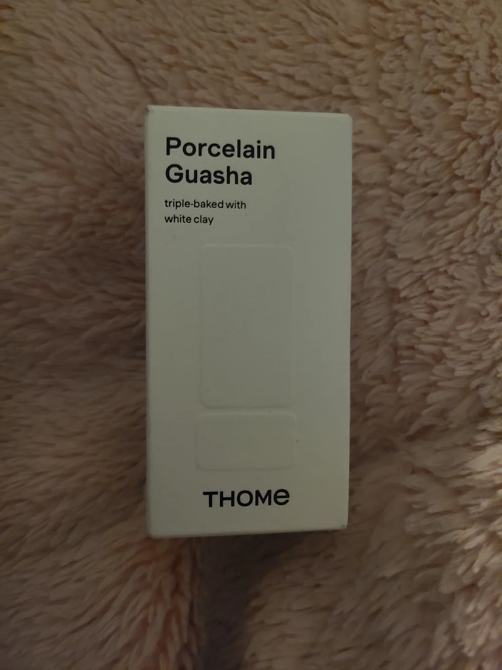 Thome Porcelain Guasha Triple Baked White Clay Facial Tool Msrp $89